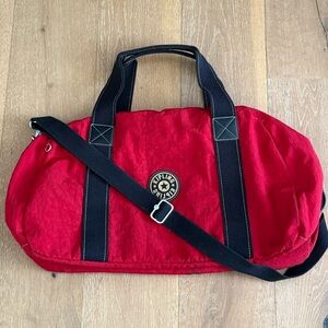 Kipling Red Weekender Bag